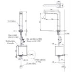Vòi chậu rửa mặt cổ cao cảm ứng TOTO TLE25008V