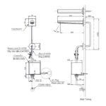 Vòi chậu rửa mặt gắn tường cảm ứng TOTO TLE25010V