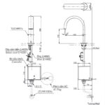 Vòi chậu rửa mặt tự động cổ cao TOTO TLE24007A