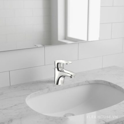 Vòi chậu sứ rửa mặt 1 lỗ nóng lạnh Inax LFV-212S