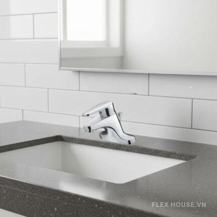 Vòi rửa mặt chậu lavabo 3 lỗ nóng lạnh Inax LFV-111S