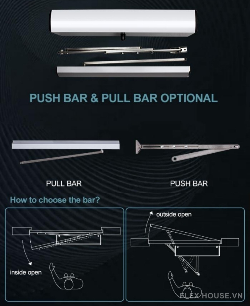 Cửa mở cánh tự động hỗ trợ Pin Lithium SW200SLIM