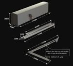 Cửa mở cánh tự động lò xo tích hợp moment lớn SW500