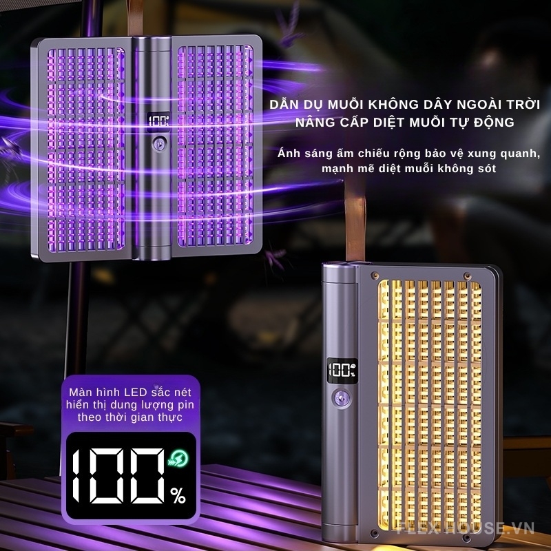 Đèn diệt muỗi 4 trong 1 gập xoay đa chiều FB4006 4 Đèn diệt muỗi 4 trong 1 gập xoay đa chiều FB4006