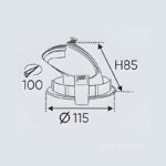 Đèn led âm trần điều chỉnh xoay tiện lợi AFC 723