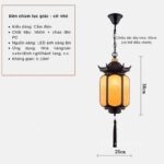 Đèn lồng treo ngoài trời phong cách Á Đông GDL0829
