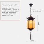 Đèn lồng treo ngoài trời phong cách Á Đông GDL0829