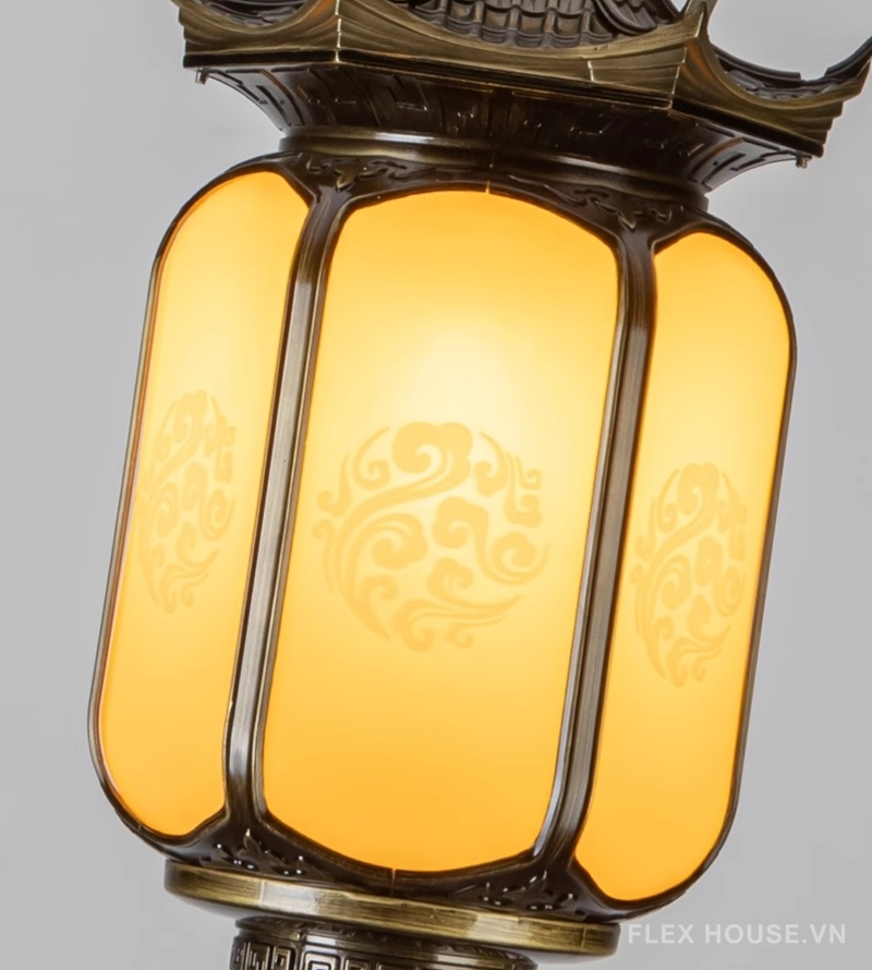 Đèn lồng treo ngoài trời phong cách Á Đông GDL0829