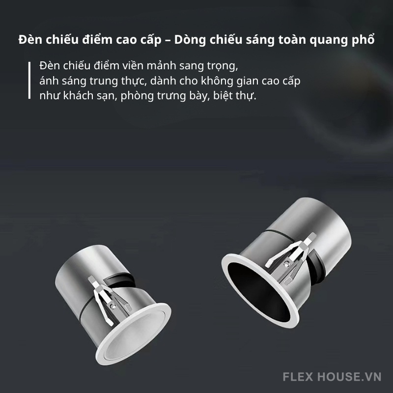 Đèn Spotlight âm trần viền hẹp chống chói XN0273