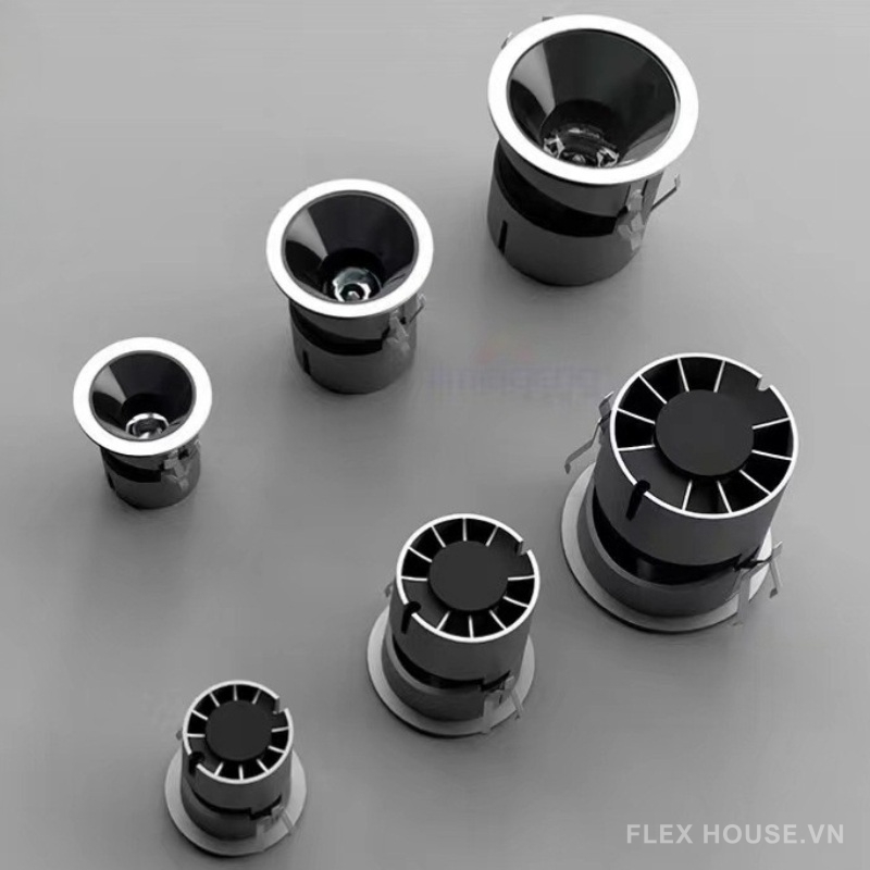 Đèn Spotlight âm trần viền hẹp chống chói XN0273 14 Đèn Spotlight âm trần viền hẹp chống chói XN0273