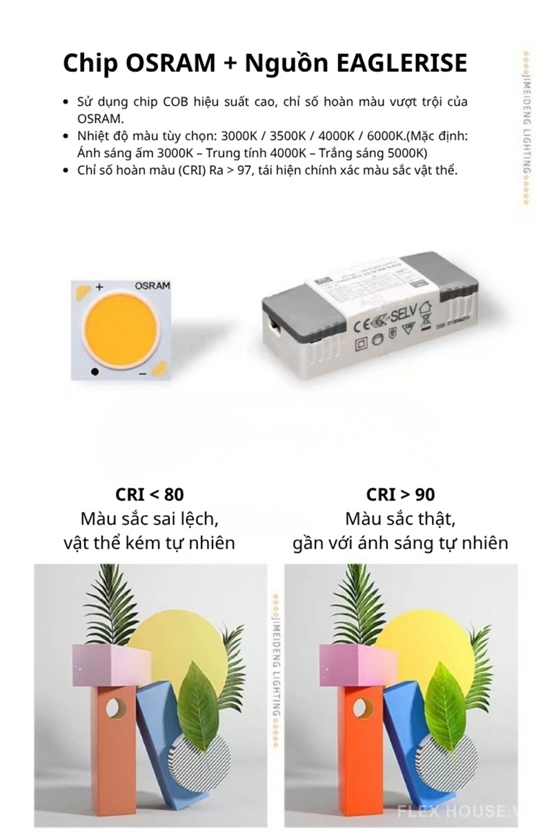 Đèn Spotlight âm trần viền hẹp chống chói XN0273