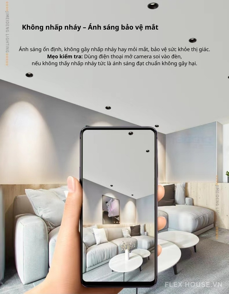 Đèn Spotlight âm trần viền hẹp chống chói XN0273
