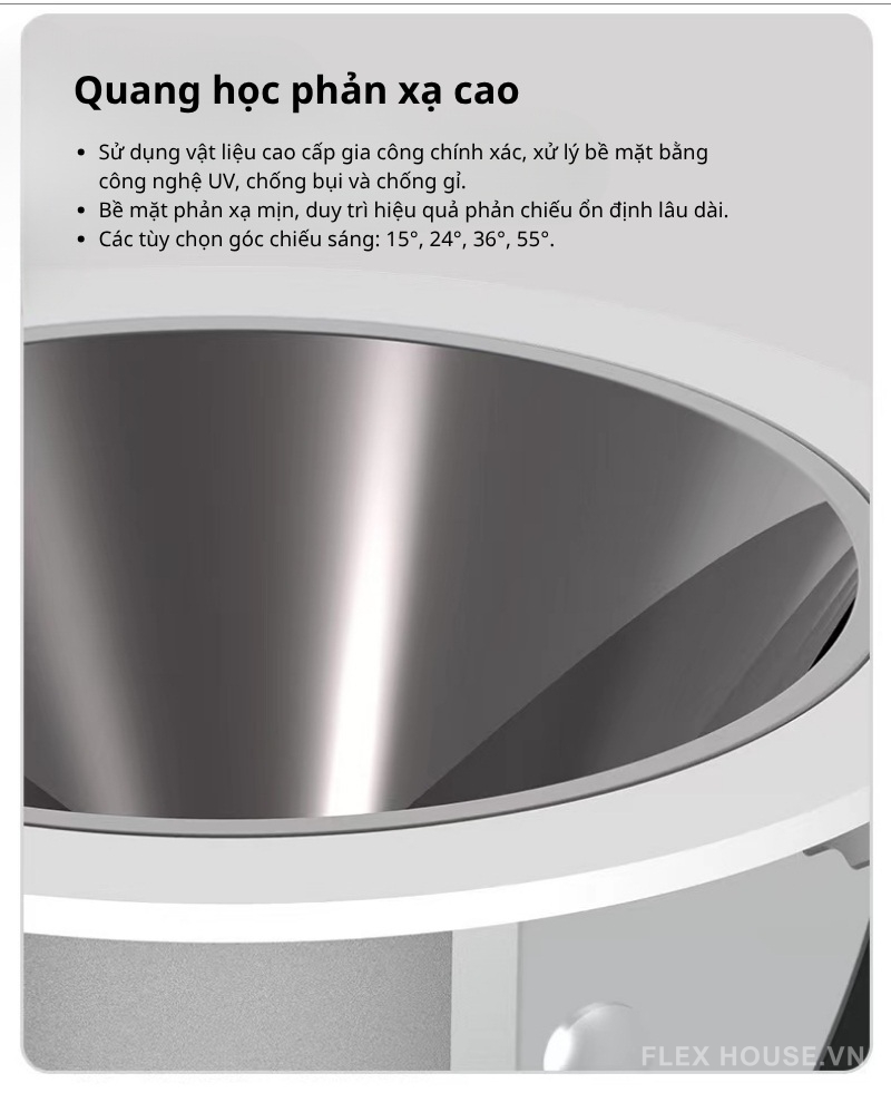 Đèn Spotlight âm trần viền hẹp chống chói XN0273