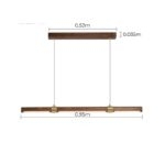 Đèn thả bàn ăn hiện đại gỗ óc chó Bắc Âu DX7862.0.95