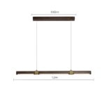 Đèn thả bàn ăn hiện đại gỗ óc chó Bắc Âu DX7862.1.2