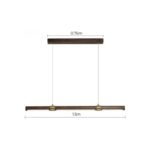 Đèn thả bàn ăn hiện đại gỗ óc chó Bắc Âu DX7862.1.5