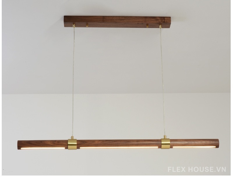 Đèn thả bàn ăn hiện đại gỗ óc chó Bắc Âu DX7862
