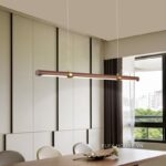 Đèn thả bàn ăn hiện đại gỗ óc chó Bắc Âu DX7862