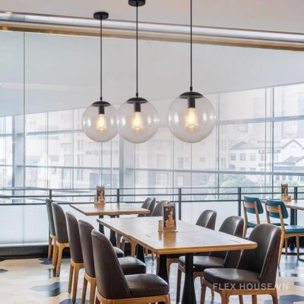 Đèn thả thủy tinh decor phòng khách TT21