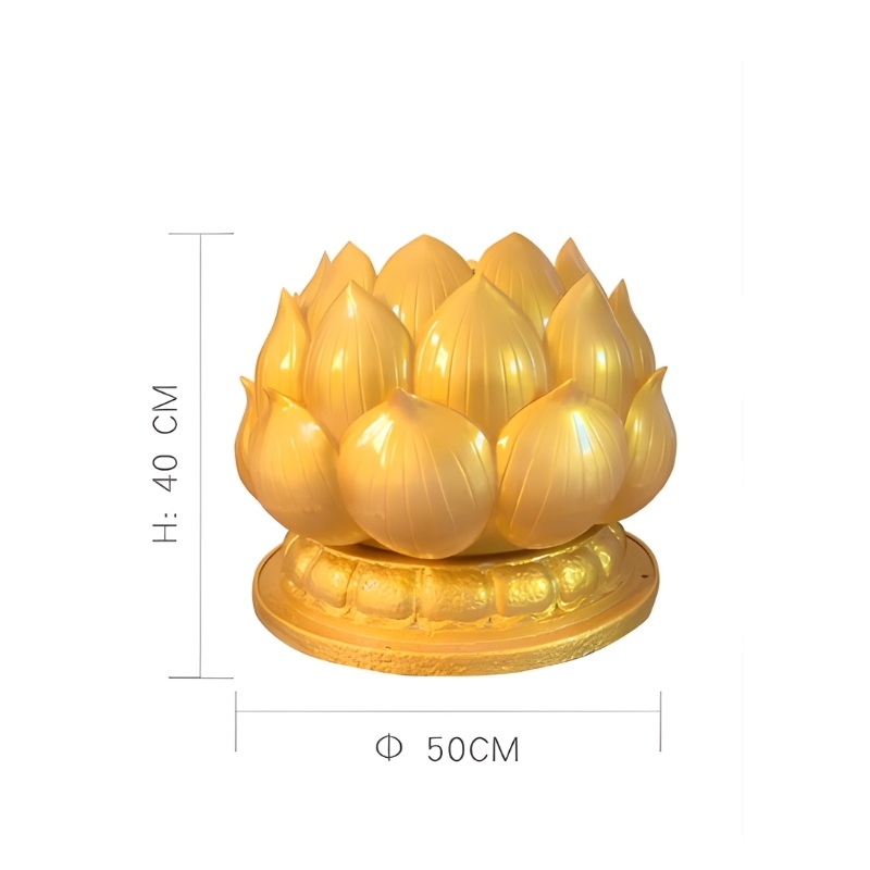 Đèn trụ cổng sân vườn dáng hoa sen BY050J.02