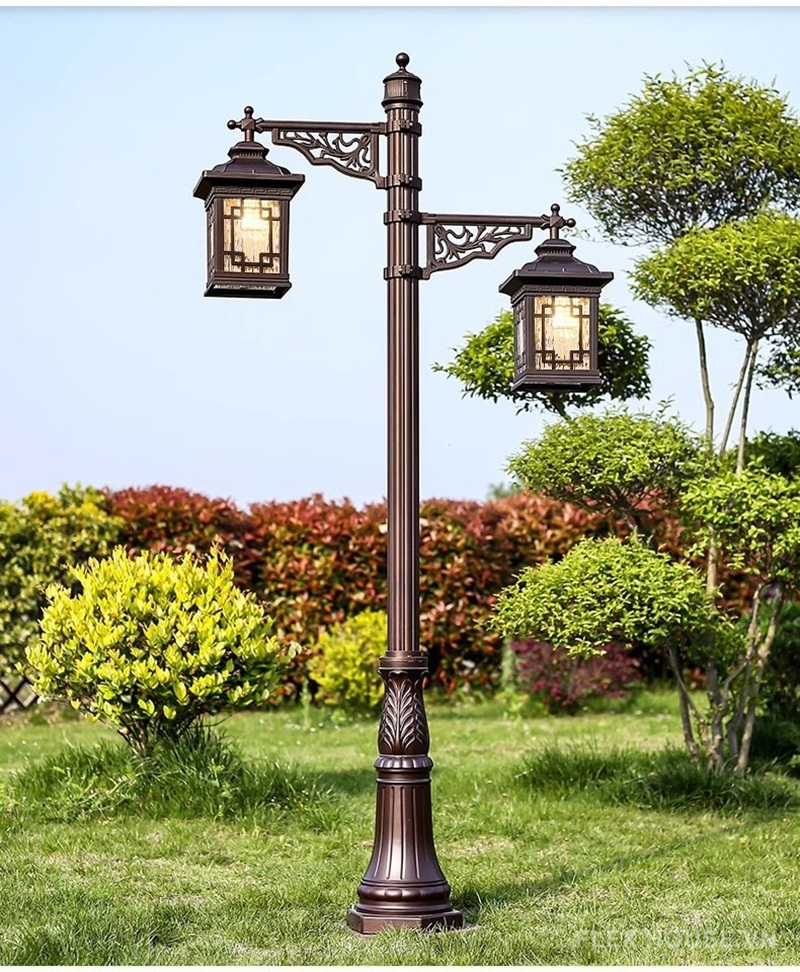 Đèn trụ công viên nhôm đúc phong cách Á Đông MCL1662 1 Đèn trụ công viên nhôm đúc phong cách Á Đông MCL1662