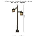 Đèn trụ công viên nhôm đúc phong cách Á Đông MCL1662.3