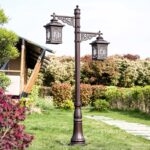 Đèn trụ công viên nhôm đúc phong cách Á Đông MCL1662