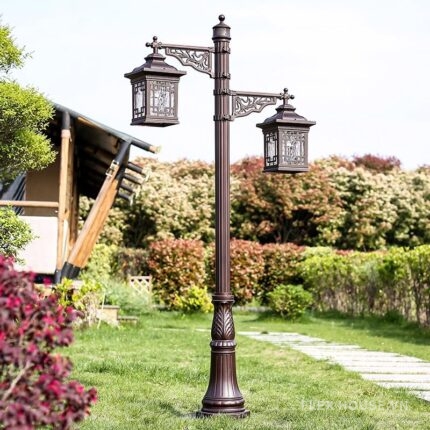 Đèn trụ công viên nhôm đúc phong cách Á Đông MCL1662