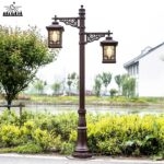 Đèn trụ công viên nhôm đúc phong cách Á Đông MCL1662