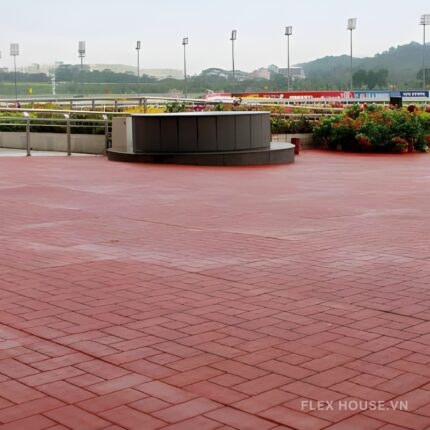 Gạch cao su chống trượt lát quảng trường GV1776