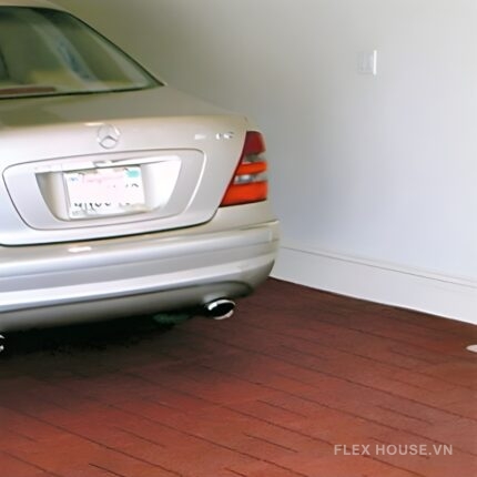 Gạch cao su dài lát sàn gara ô tô chịu lực GV8494