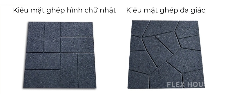 Gạch cao su hai mặt lát sàn ngoài trời GV3208