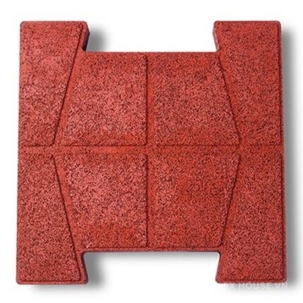 Gạch cao su hình xương chó chống trượt chịu lực GV6690