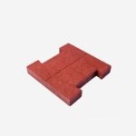 Gạch cao su hình xương chó chống trượt chịu lực GV6690