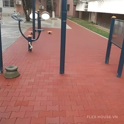 Gạch cao su hình xương chó lát ngoài trời GV5133