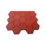 Gạch cao su lục giác chống trượt ngoài trời GV2934.R