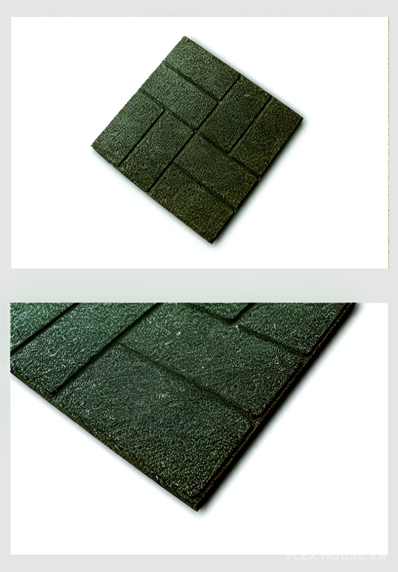 Gạch cao su SBR lát vỉa hè công viên trường học GV9332