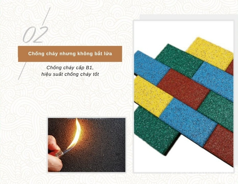 Gạch cao su thanh EPDM chống trượt giảm chấn GV6420 5 Gạch cao su thanh EPDM chống trượt giảm chấn GV6420
