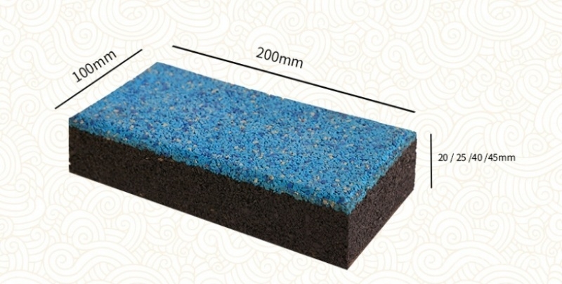 Gạch cao su thanh EPDM chống trượt giảm chấn GV6420 2 Gạch cao su thanh EPDM chống trượt giảm chấn GV6420