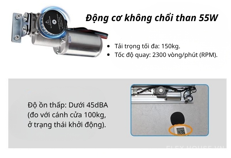 Phụ kiện cửa lùa tự động giảm chấn kép HH150