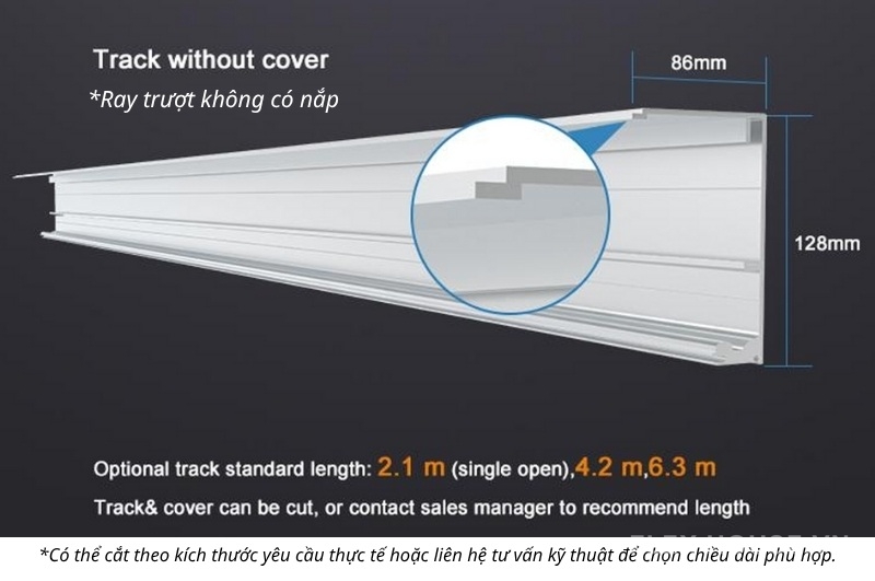 Phụ kiện cửa lùa tự động giảm chấn kép HH150