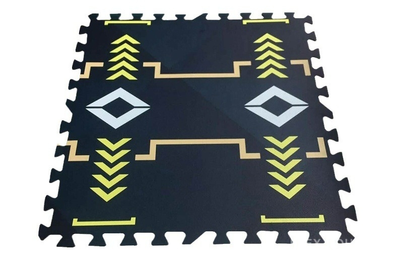 Tấm cao su chịu lực chống sốc phòng gym in UV GV107 6 Tấm cao su chịu lực chống sốc phòng gym in UV GV107