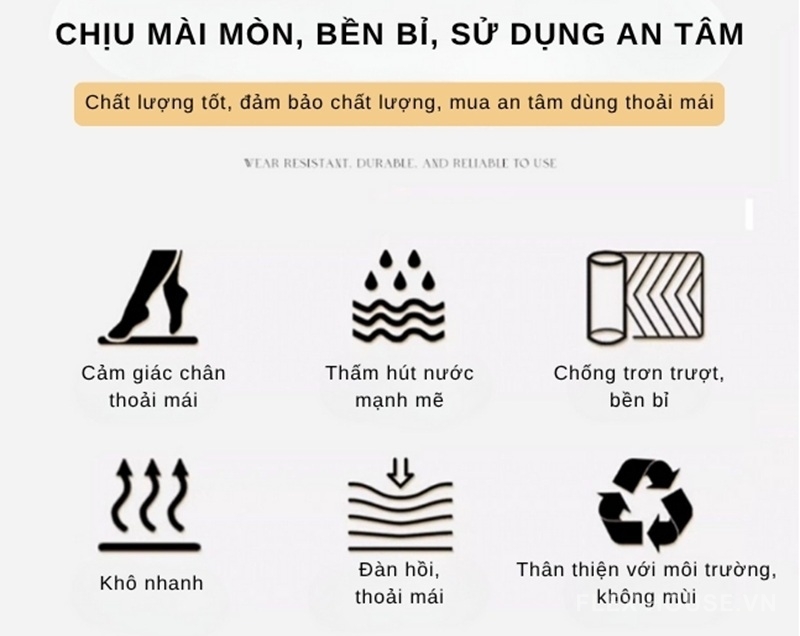 Thảm bếp dệt linen chống trơn trượt 2 mặt XF4511