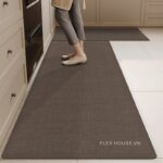 Thảm bếp dệt linen chống trơn trượt 2 mặt XF4511.BR