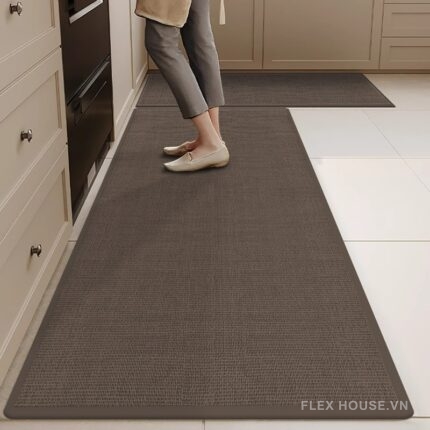 Thảm bếp dệt linen chống trơn trượt 2 mặt XF4511.BR