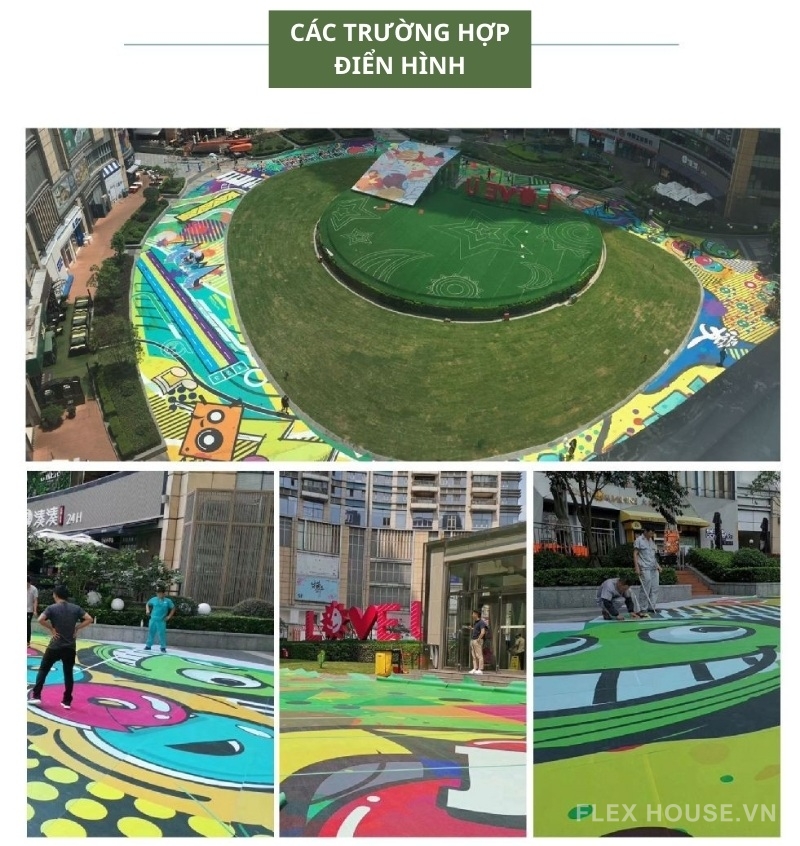 Thảm cao su phòng gym in UV 360 đa năng GV29