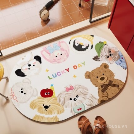 Thảm chống trơn nhà tắm Stuffed Animal XF490.02