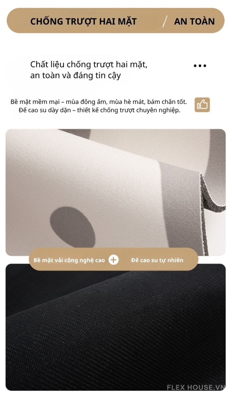 Thảm chùi chân chống trượt Organic Style XF3469 4 Thảm chùi chân chống trượt Organic Style XF3469