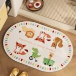 Thảm chống trượt nhà tắm viền khối màu XF491.01