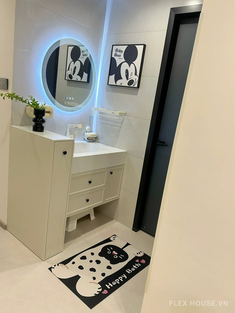 Thảm chùi chân Happy Bath cartoon style XF3908 16 Thảm chùi chân Happy Bath cartoon style XF3908